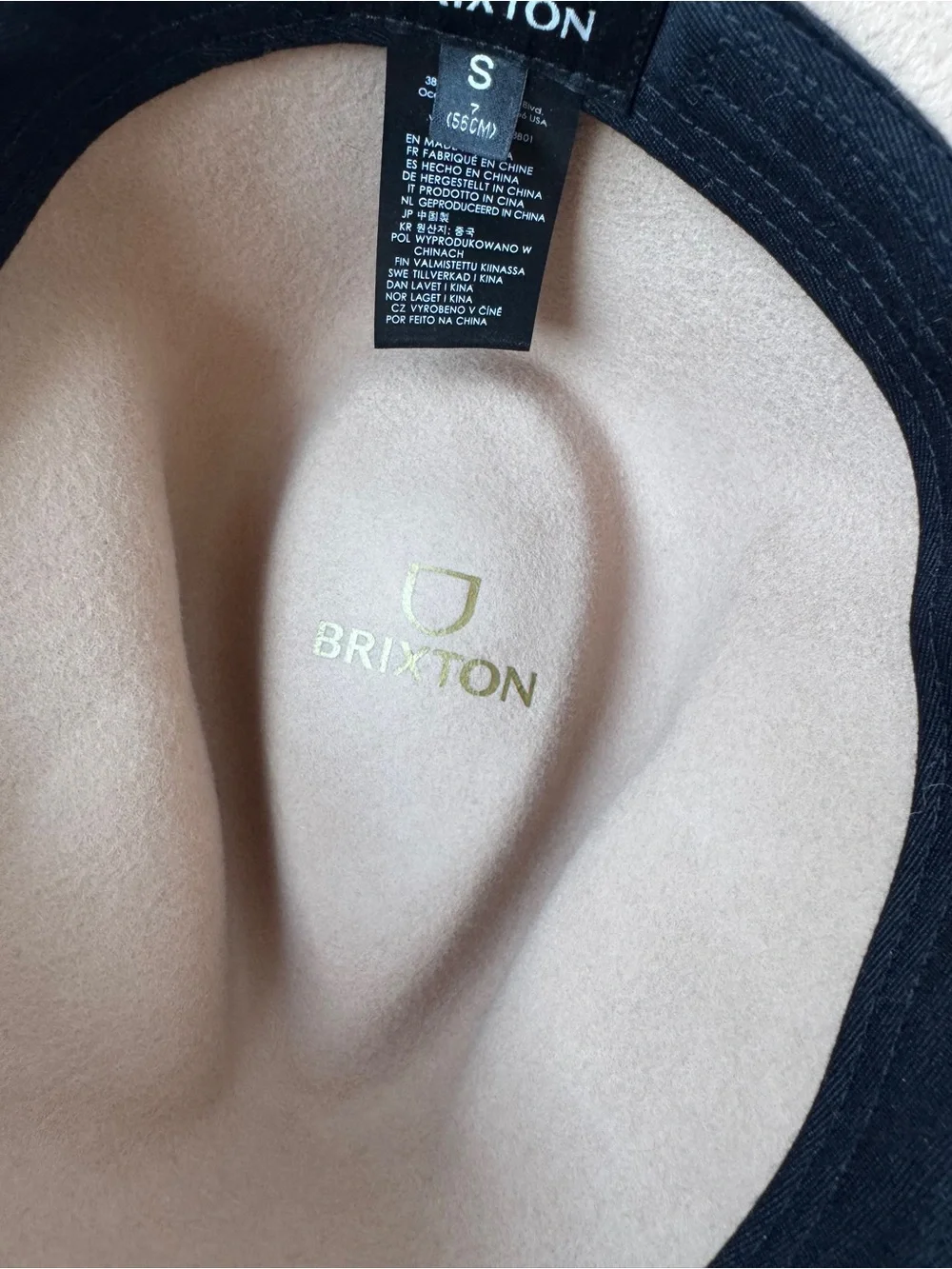 BRIXTON CLASSICS WESLEY FEDORA Wide-Brim blush Pink Felt women’s Fedora Hat NWOT